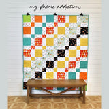 DOGGO PRE CUT quilt kit Oh woof fabric by Art Gallery Fabric Kit includes fabric for top, binding and Pattern Beginner Friendly Easy quilt