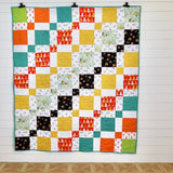 DOGGO PRE CUT quilt kit Oh woof fabric by Art Gallery Fabric Kit includes fabric for top, binding and Pattern Beginner Friendly Easy quilt