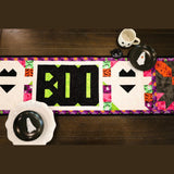 Boo Halloween Table Runner Quilt Kit Fabric Pattern Binding Backing ALL PRE CUT 16 " X 69" Halloween Ghost