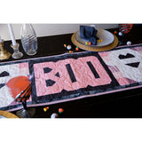 Boo Halloween in PInk Table Runner Quilt Kit Fabric Pattern Binding Backing ALL PRE CUT 16 " X 69" Halloween Ghost Art Gallery Fabrics