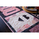 Boo Halloween in PInk Table Runner Quilt Kit Fabric Pattern Binding Backing ALL PRE CUT 16 " X 69" Halloween Ghost Art Gallery Fabrics
