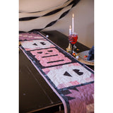 Boo Halloween in PInk Table Runner Quilt Kit Fabric Pattern Binding Backing ALL PRE CUT 16 " X 69" Halloween Ghost Art Gallery Fabrics