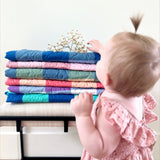 Park Picnic in Sage and Blue Quilt Pattern and Precut Fabric with binding and backing easy sewing kit Boy Beginner Friendly 41" X 49"