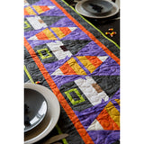 Witchin' Gnomes and Candy Corn Table Runner Quilt Kit Fabric Pattern Binding Backing ALL PRE CUT 18" X 60" Halloween