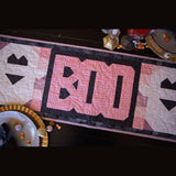 Boo Halloween in PInk Table Runner Quilt Kit Fabric Pattern Binding Backing ALL PRE CUT 16 " X 69" Halloween Ghost Art Gallery Fabrics