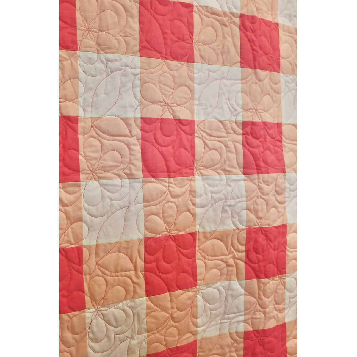 Coral Meadow Easy Quilt Kit: Pre-Cut Fabric, Pattern, Binding & Backing - Girl-Friendly Beginner's Sewing Project, 41" x 49