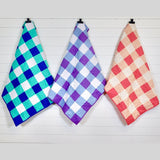 Park Picnic in Teal and Royal Quilt Pattern and Precut Fabric with binding and backing easy sewing kit Boy Beginner Friendly 41" X 49"