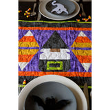 Witchin' Gnomes and Candy Corn Table Runner Quilt Kit Fabric Pattern Binding Backing ALL PRE CUT 18" X 60" Halloween