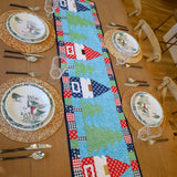 Ho Ho Gnomes Christmas Trees and Gnomes Table Runner Quilt Kit Fabric Pattern Binding Backing ALL PRE CUT 16 X 62