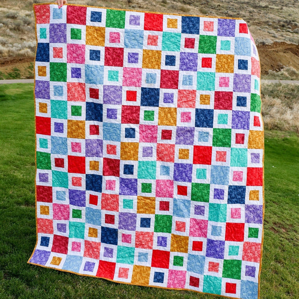 Frances Dream Quilt Kit: Pre-Cut with Fabric, Binding, and Backing - Ideal for Beginners (59" x 69")