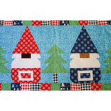 Ho Ho Gnomes Christmas Trees and Gnomes Table Runner Quilt Kit Fabric Pattern Binding Backing ALL PRE CUT 16 X 62