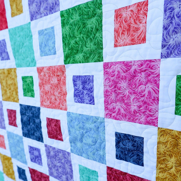 Frances Dream Quilt Kit: Pre-Cut with Fabric, Binding, and Backing - Ideal for Beginners (59" x 69")