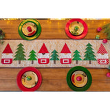 Ho Ho Woodsy Gnomes Christmas Trees and Gnomes Table Runner Quilt Kit Fabric Pattern Binding Backing ALL PRE CUT 16 X 62