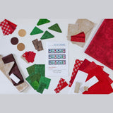 Ho Ho Woodsy Gnomes Christmas Trees and Gnomes Table Runner Quilt Kit Fabric Pattern Binding Backing ALL PRE CUT 16 X 62
