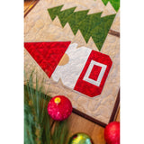 Ho Ho Woodsy Gnomes Christmas Trees and Gnomes Table Runner Quilt Kit Fabric Pattern Binding Backing ALL PRE CUT 16 X 62