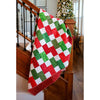 EasyStart Festliches Quilt-Set mit vorgeschnittenen Motiven – komplett mit Weihnachtsmustern, Bindung und Rückseite