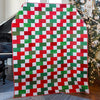 EasyStart Festliches Quilt-Set mit vorgeschnittenen Motiven – komplett mit Weihnachtsmustern, Bindung und Rückseite