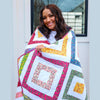 AquaRhythm Quilting Ensemble Kit Stoffmuster Bindungsrückseite enthalten ALLES VORGESCHNITTEN Anfängerfreundlich 59 x 79