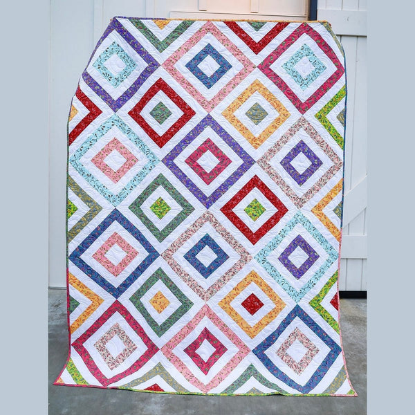 AquaRhythm Quilting Ensemble Kit Fabric Pattern Binding backing Included ALL PRE CUT Beginner Friendly 59 X 79