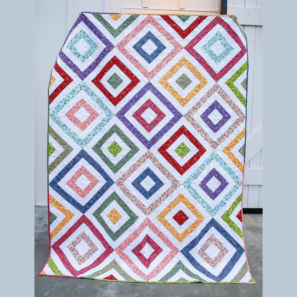 AquaRhythm Quilting Ensemble Kit Stoffmuster Bindungsrückseite enthalten ALLES VORGESCHNITTEN Anfängerfreundlich 59 x 79