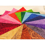 102 Rainbow Swirl pre cut charm pack 5" squares 100% cotton fabric quilt