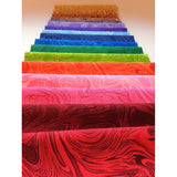 2.5 inch Rainbow Swirl Jelly Roll 100% cotton fabric quilting strips
