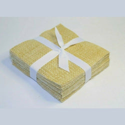 100 Pce Crosshatch Taupe pre cut charm pack 5" squares 100% cotton fabric quilt
