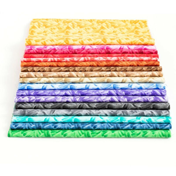 102 piece Artista pre cut charm pack 5" squares 100% cotton fabric quilt