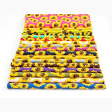 102 piece SUNFLOWERS pre cut charm pack 5" squares 100% cotton fabric quilt