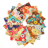 102 piece Fizzy pop pre cut charm pack 5" squares 100% cotton fabric quilt