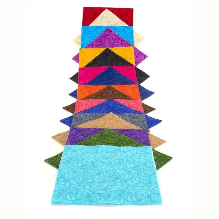 Band of Color, vorgeschnittenes Charm-Pack, 5 Zoll große Quadrate, 100 % Baumwollstoff, Steppdecke, 102 Stück