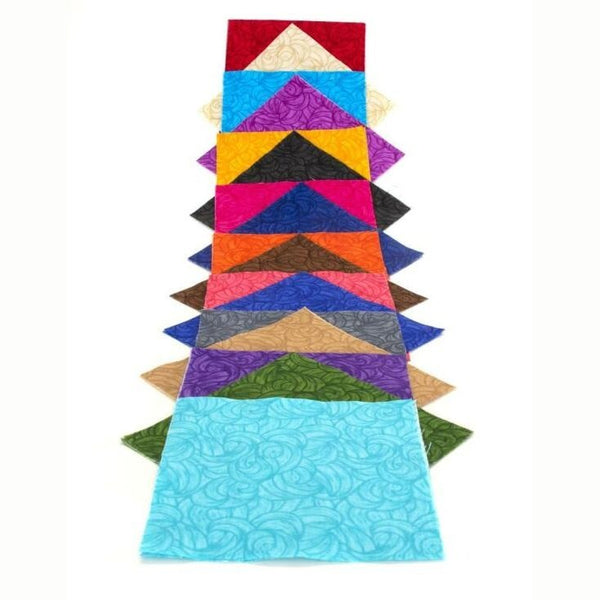 Band of Color, vorgeschnittenes Charm-Pack, 5 Zoll große Quadrate, 100 % Baumwollstoff, Steppdecke, 102 Stück