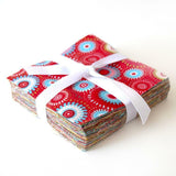 102 piece Fizzy pop pre cut charm pack 5" squares 100% cotton fabric quilt