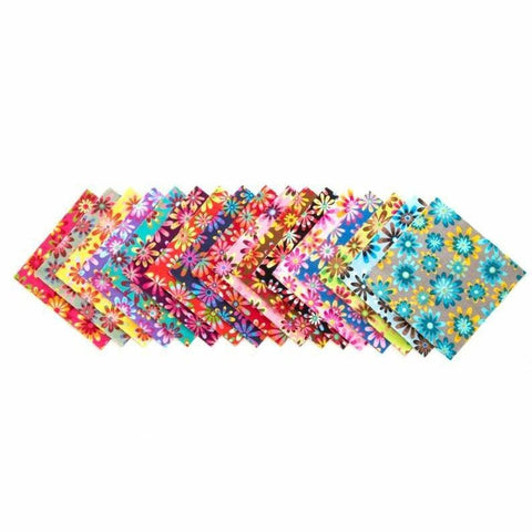 102 SUMMER RAYS Pattern Pre-Cut Charm pack 5 x 5 Inches Quilt Fabric Squares